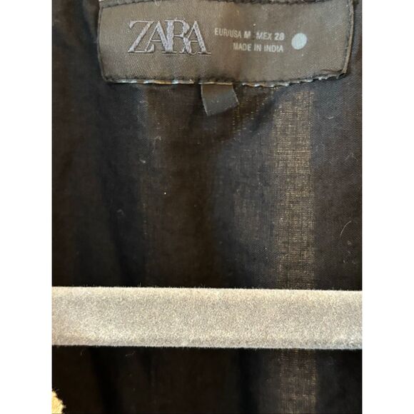 NWOT Zara collection  CONTRAST EMBROIDERY DRESS, Med $149 B18 - Picture 8 of 13